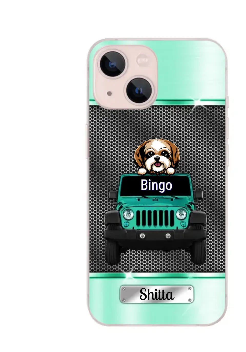 Customized Car Dog Puppy Lovers iPhone case - clear case