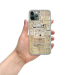 Newspaper Clear Case/Cover for iPhone® - iPhone Lab Store