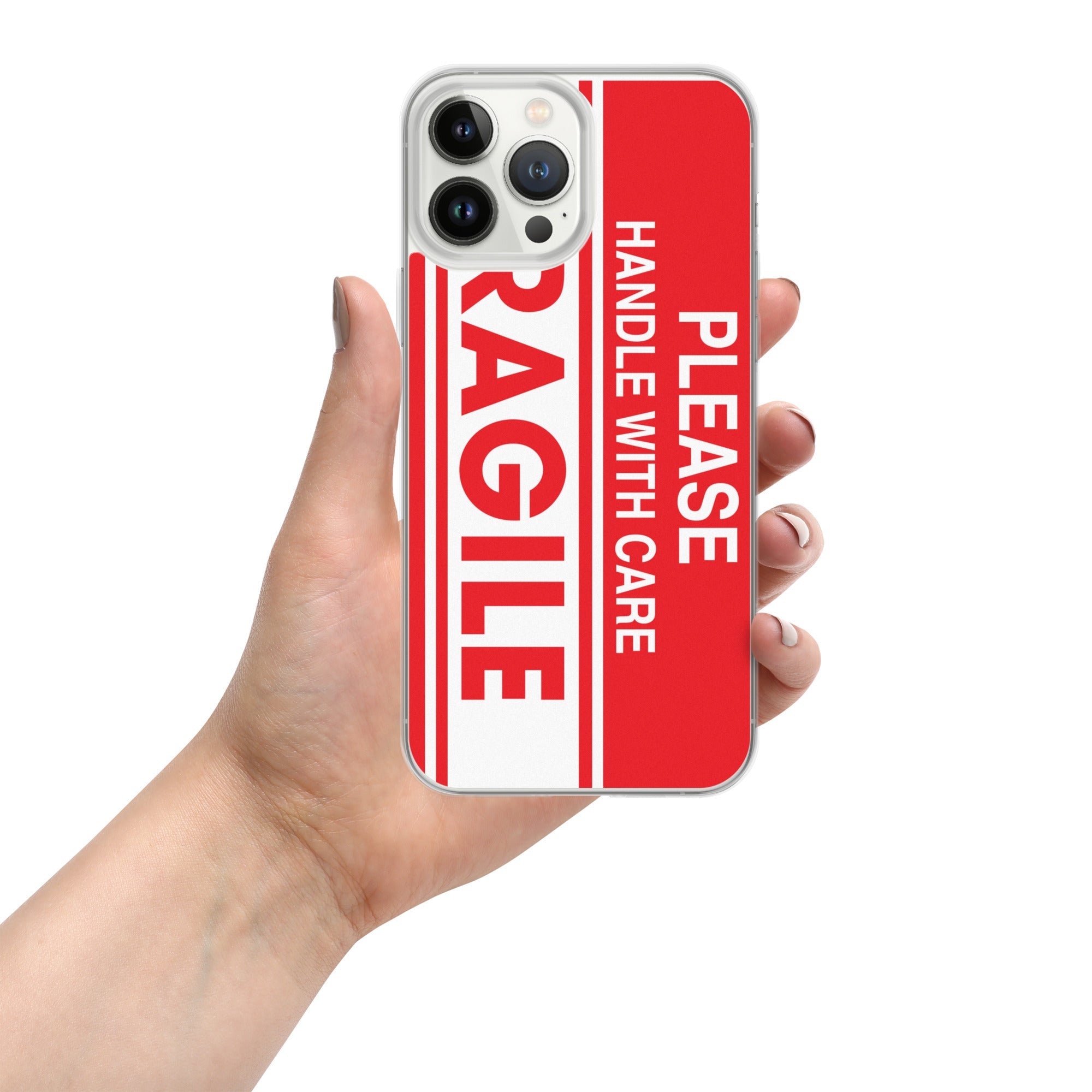 Fragile Clear Case/Cover for iPhone®