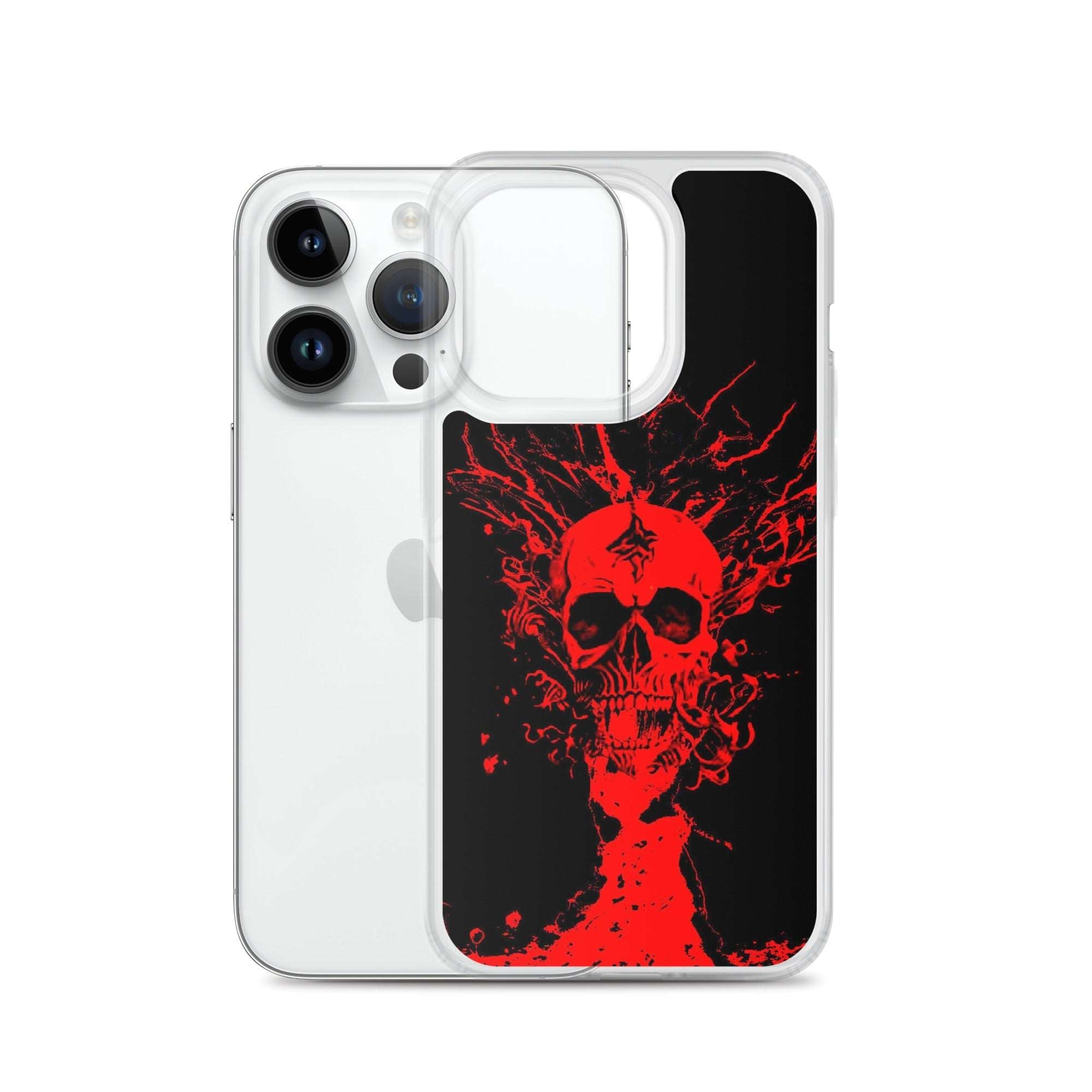 Halloween Red Skull Clear Case/Cover for iPhone®